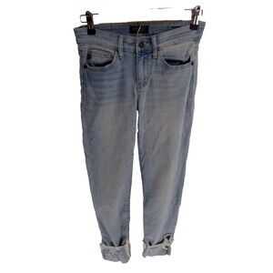 Judy Blue Jeans Skinny ankle Distressed roll hem  Women's Size 3/26 (27X27)